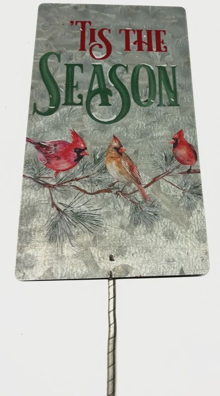 Tis The Season&#39; Sign on Stake 25&quot;