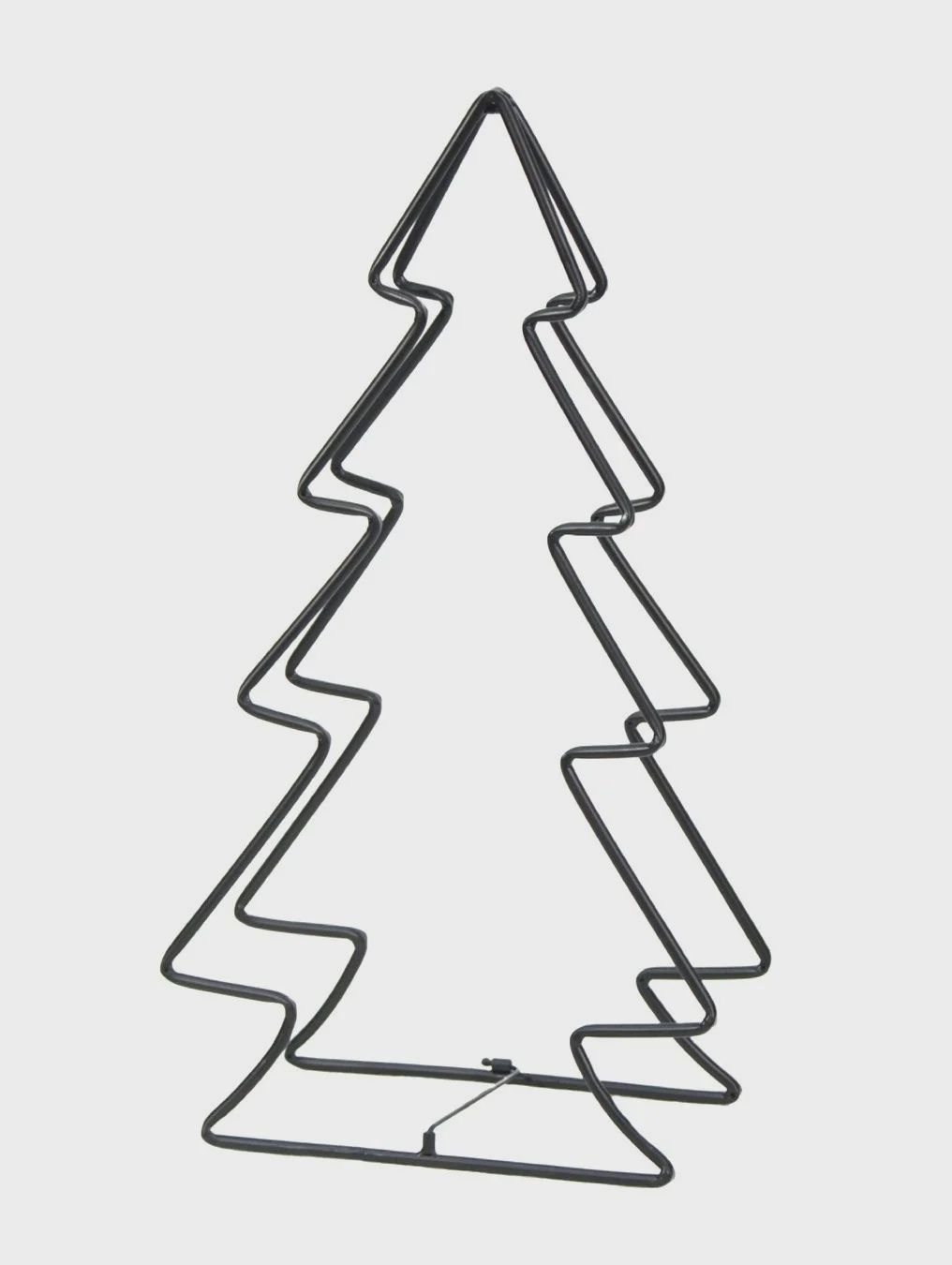 Metal Christmas Tree Outline Décor Stand