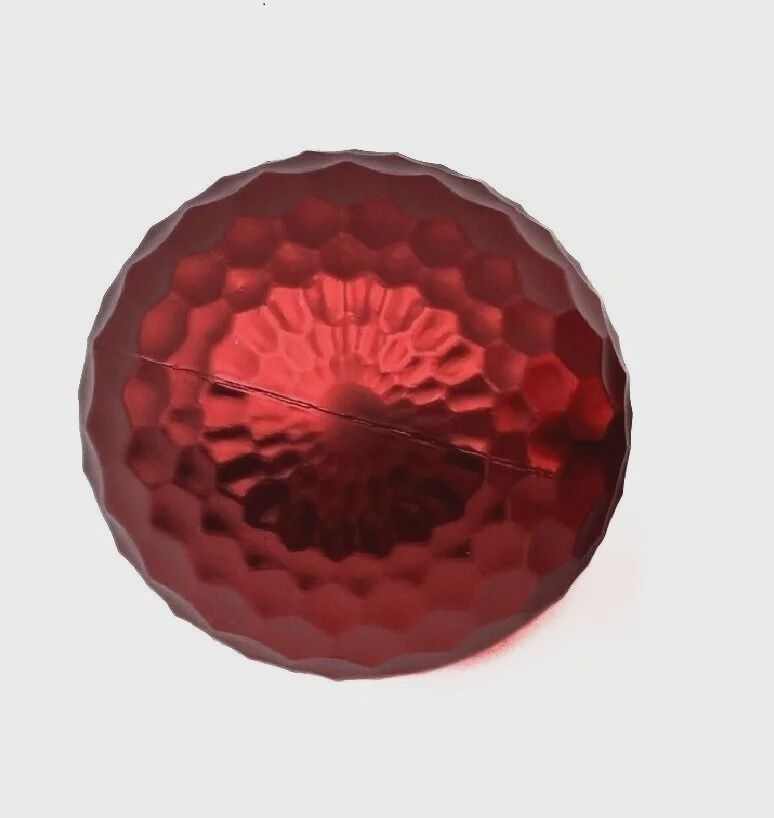 Ball on Stick Hammered Finish, 45mm matte red