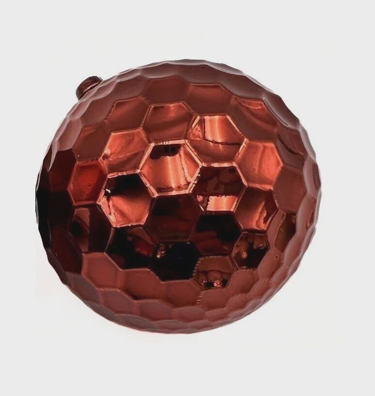 Ball on Stick Hammered Finish, 80mm shiny copper