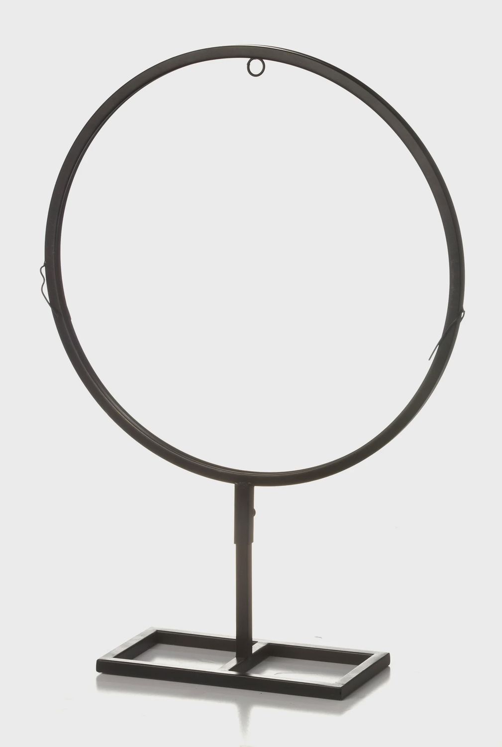 Metal Tabletop Hoop Décor 24&quot; black