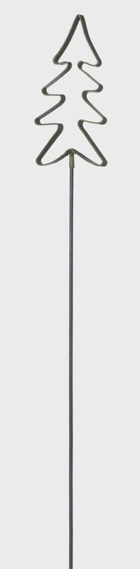 Metal Tree Outline on Stake 27.5&quot; – Black