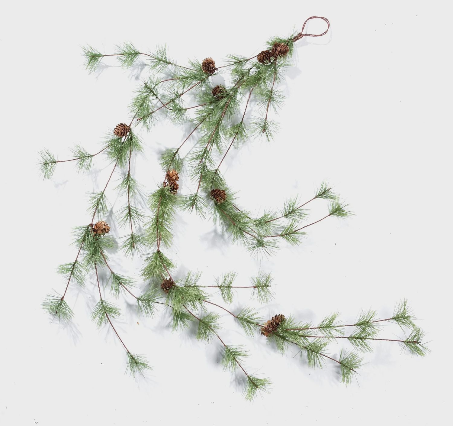Ming Pine Hanging Stem with Cones 42&quot;