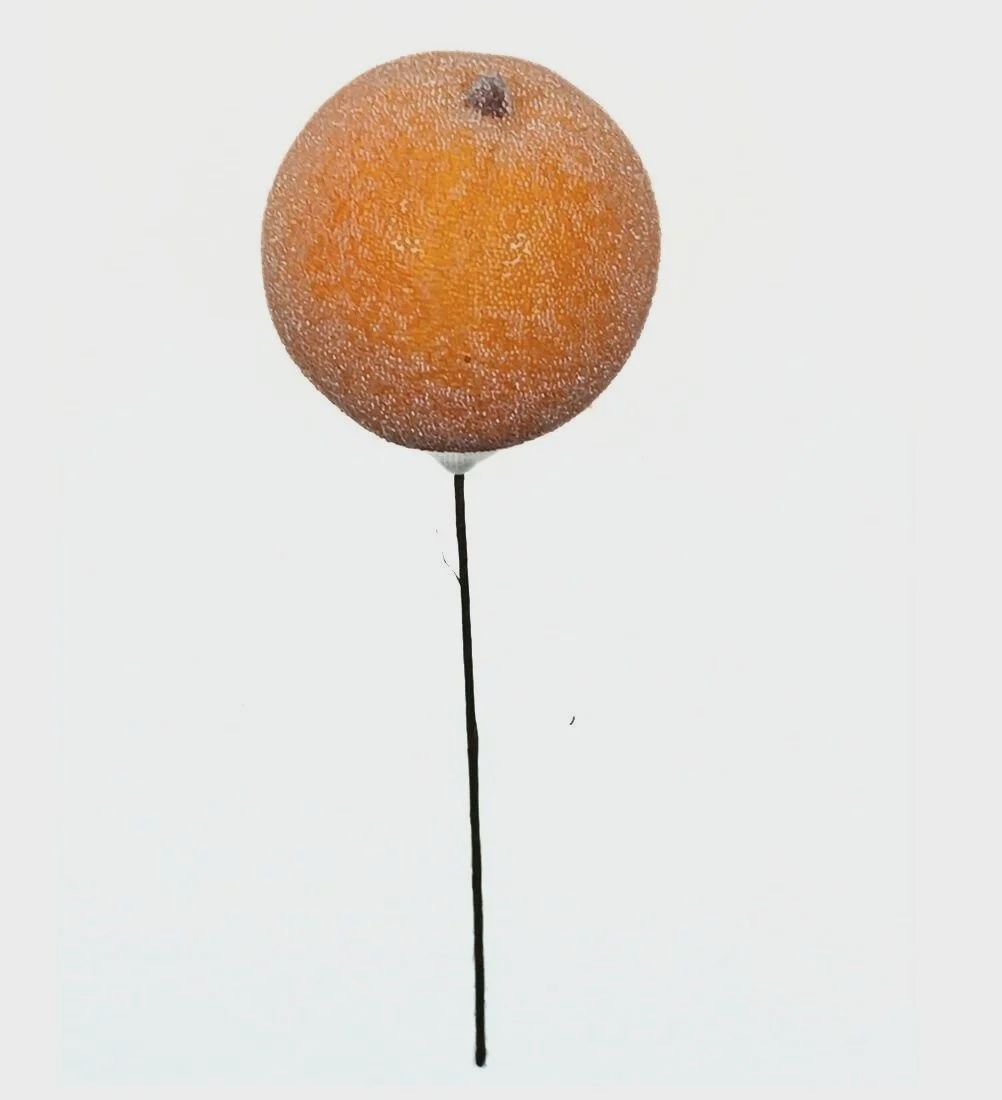 Sugared Orange on Pick 80mm – Orange