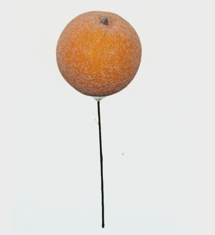Sugared Orange on Pick 80mm – Orange