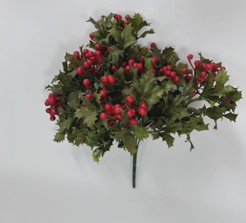 Holly Bush with Red Berries13&quot;