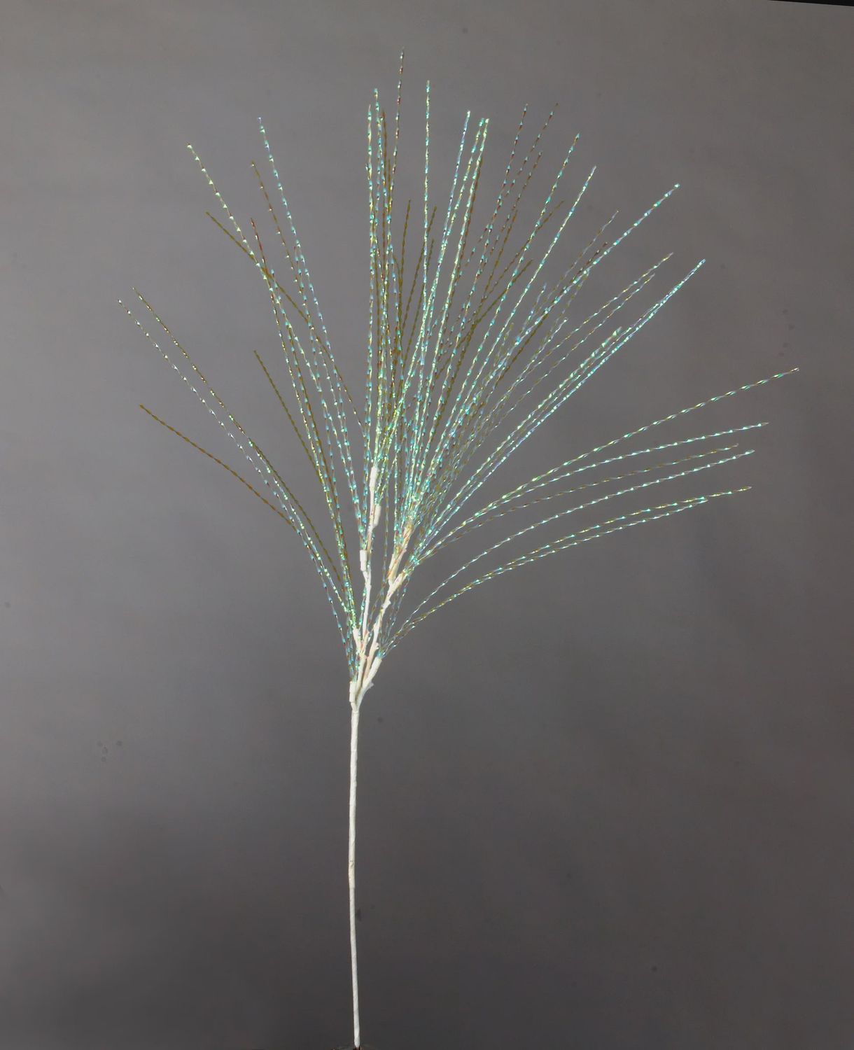 Metallic Tinsel Spray Stem 36&quot; irridescent