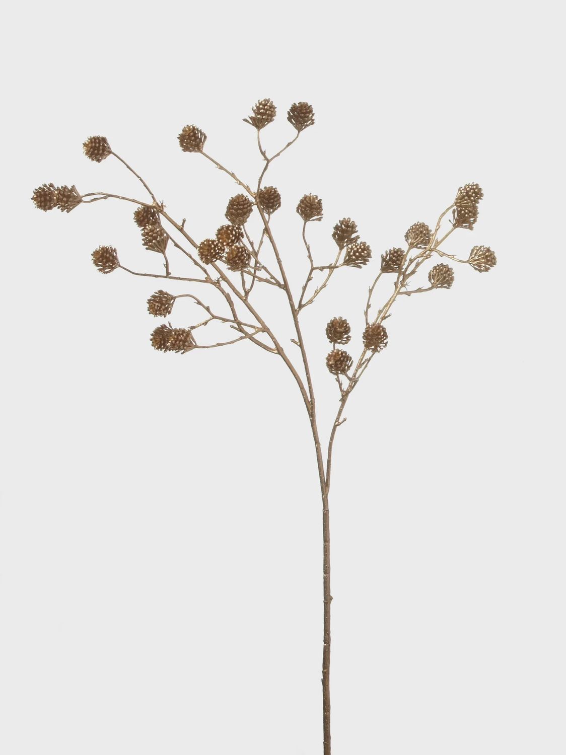 Mini Pinecone Spray 27&quot; gold