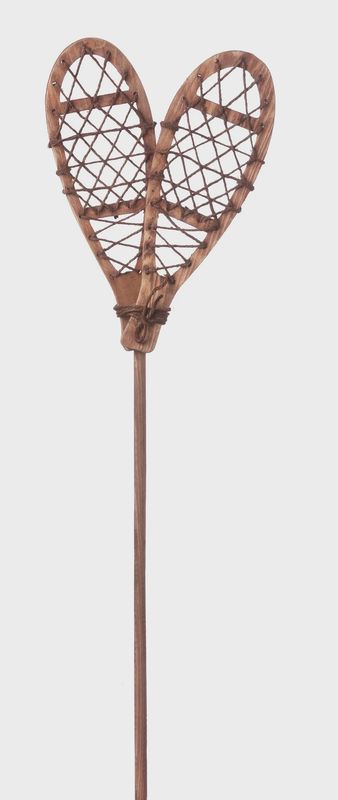 Wooden Snowshoes on Stake 24&quot;