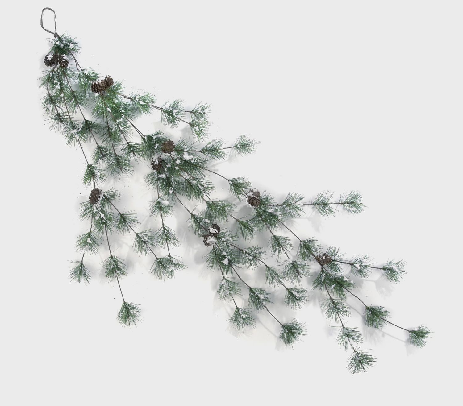 Hanging Ming Pine Stem with Chunky Snow 42&quot;