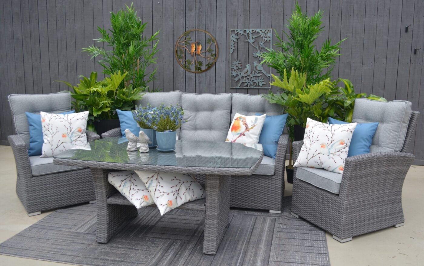 Monaco Sofa Set Anthracite