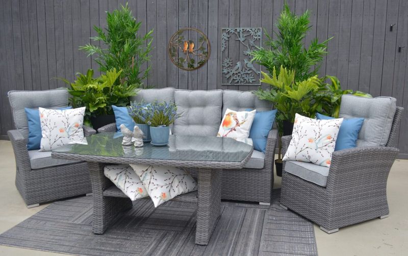 Monaco Sofa Set Anthracite
