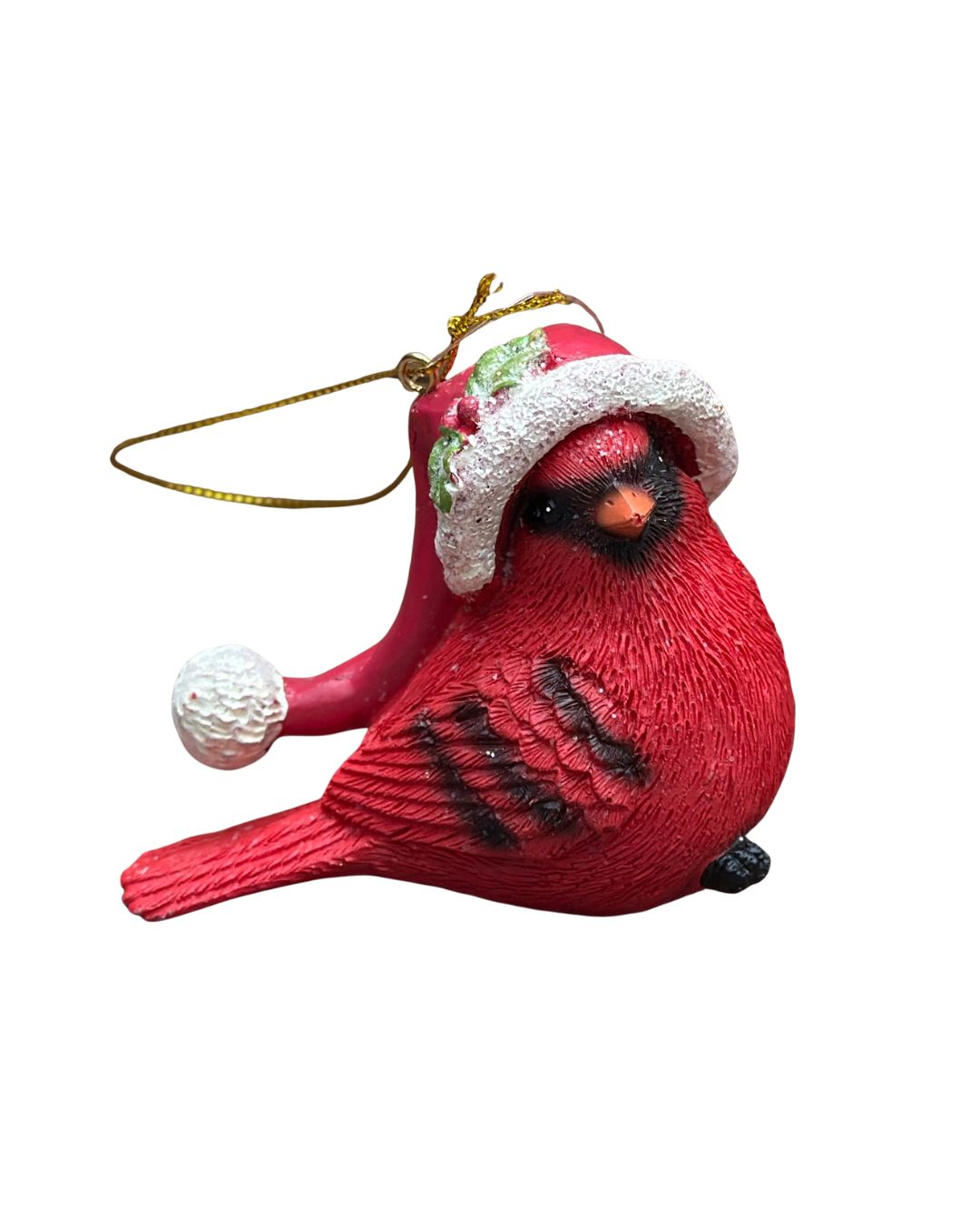 Cardinal with Santa Hat Décor – 2 Assorted