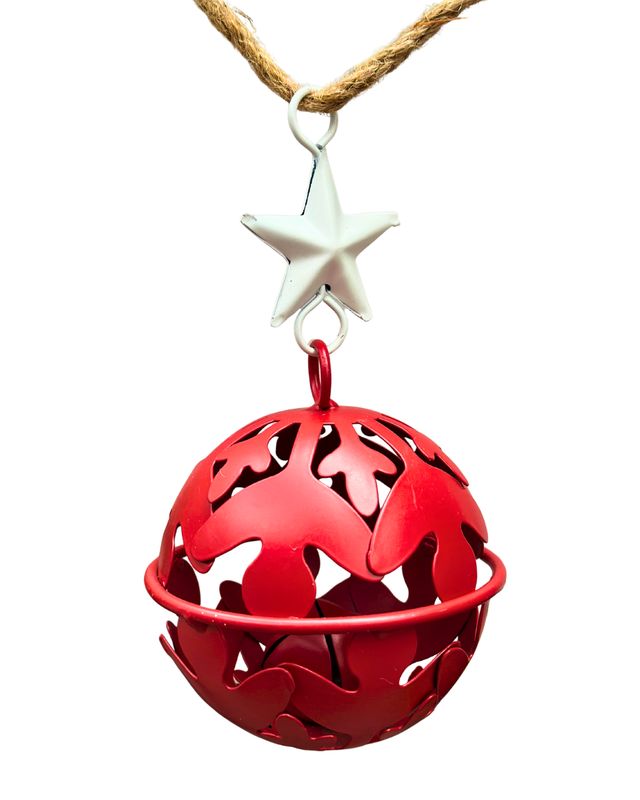 Red Star Bell Ornament