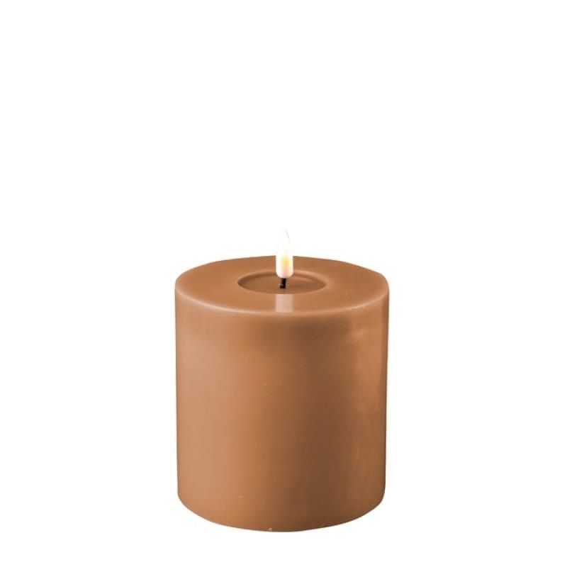 CARAMEL LED CANDLE 4x4 INCH