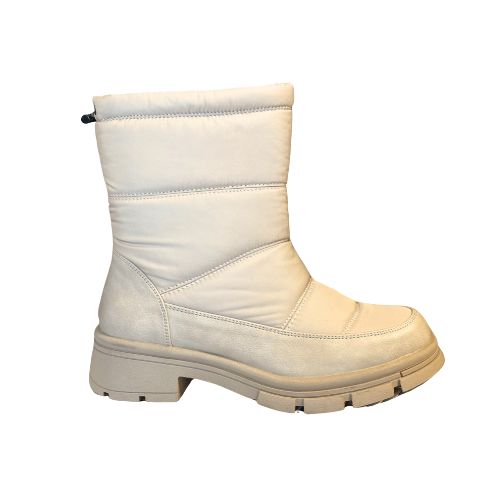 Lori Beige Puffer Mid-Calf Boot, Size: 36