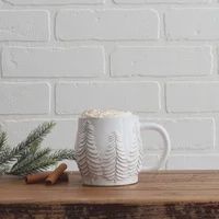 Stoneware Mug with Winter Scene