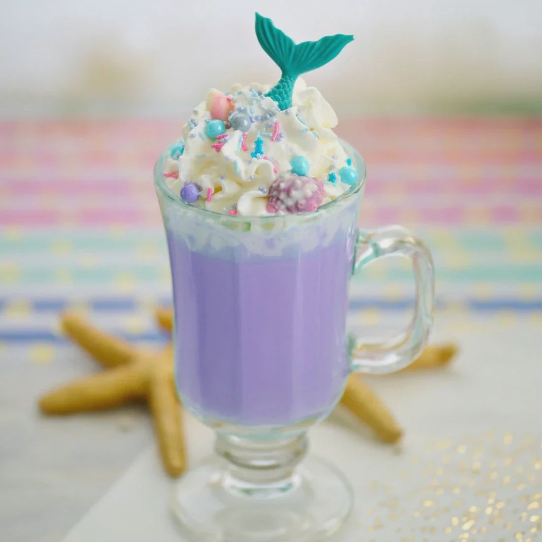 Mermaid Purple Gourmet Hot Chocolate – Whimsical Flavored Chocolate Drink