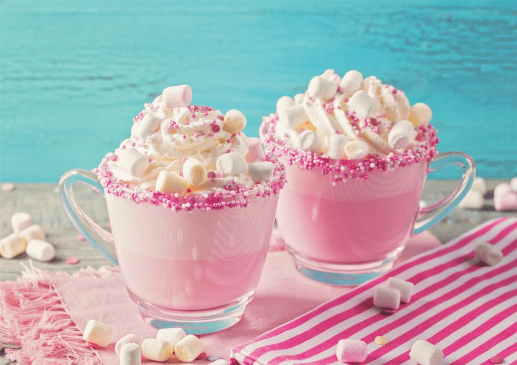 Unicorn Pink Gourmet Hot Chocolate – Whimsical Dessert Flavored Chocolate Drink