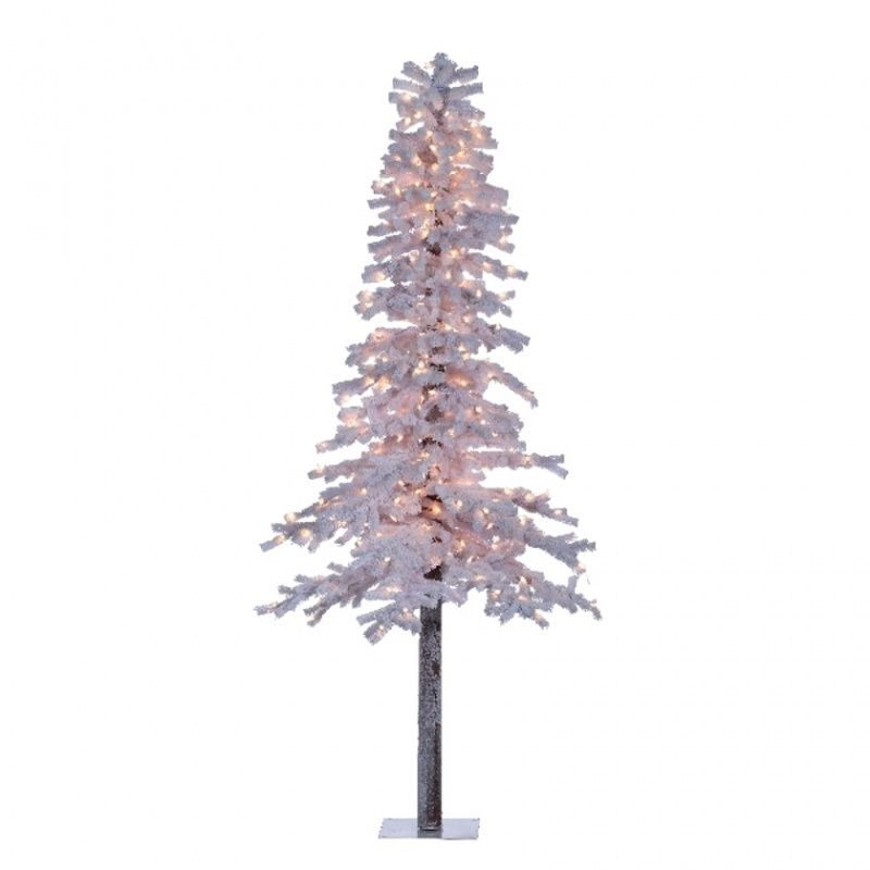 4ft White Alpine Flocked Artificial Christmas Tree