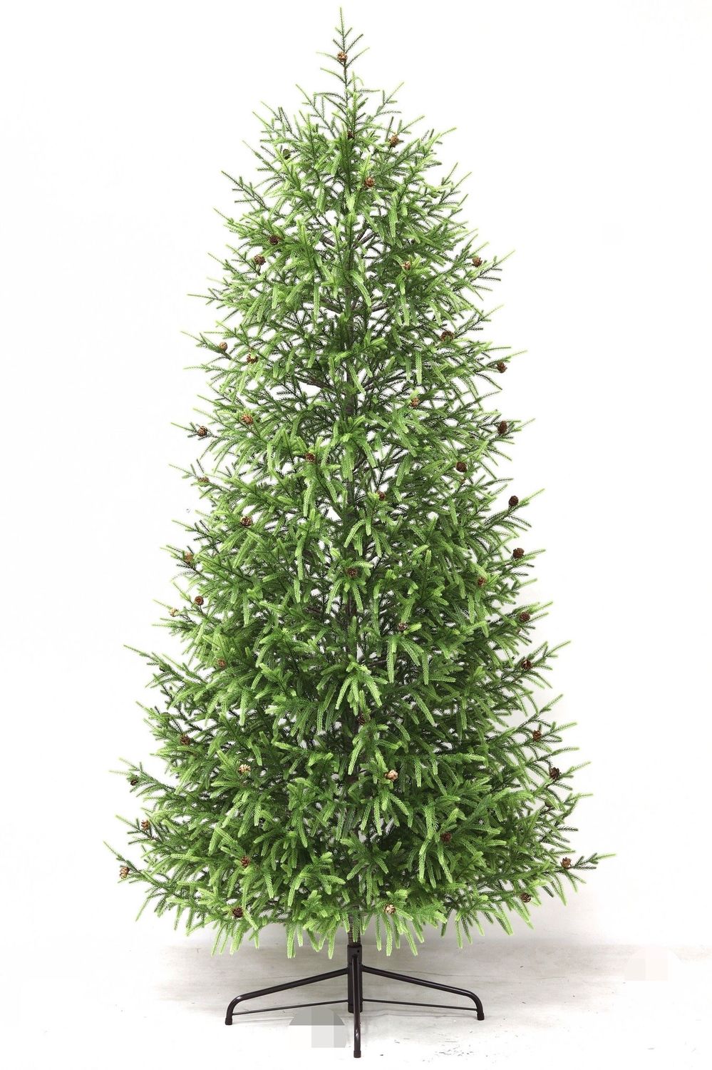 7ft Norfolk Pine Natural Touch Artificial Christmas Tree with Metal Stand