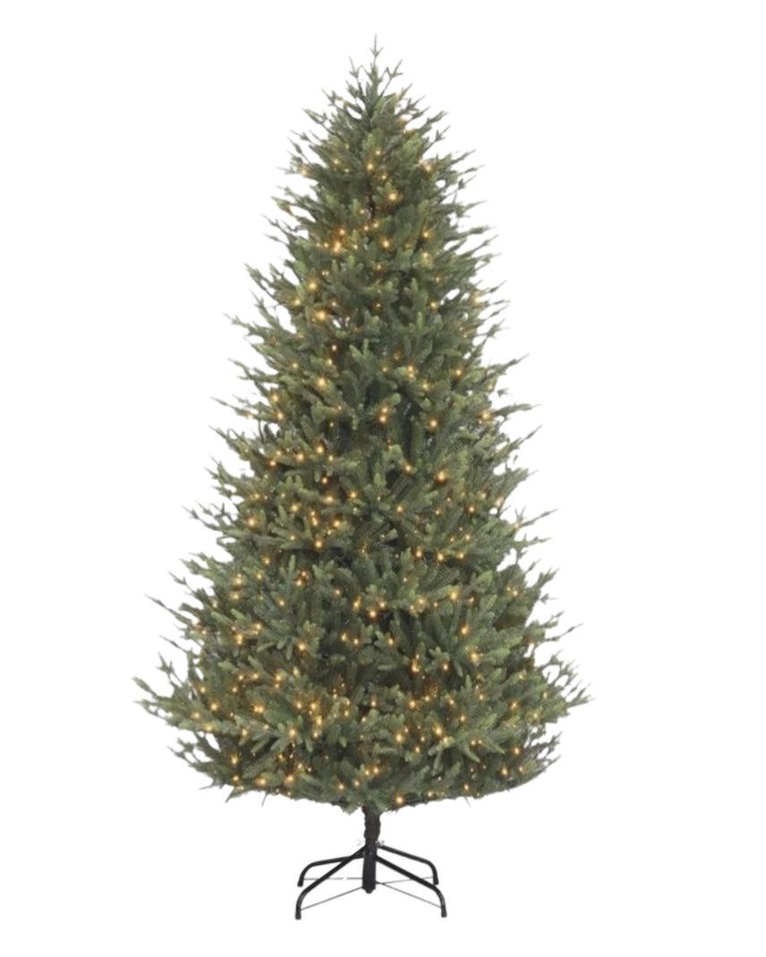9ft Georgian Slim Fir Pre-Lit Artificial Christmas Tree
