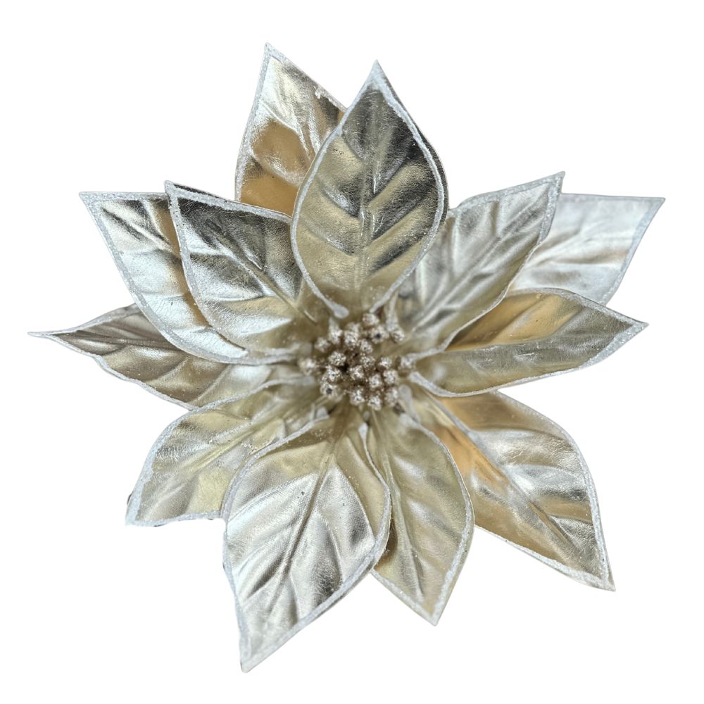 Metallic Poinsettia – Champagne Shine