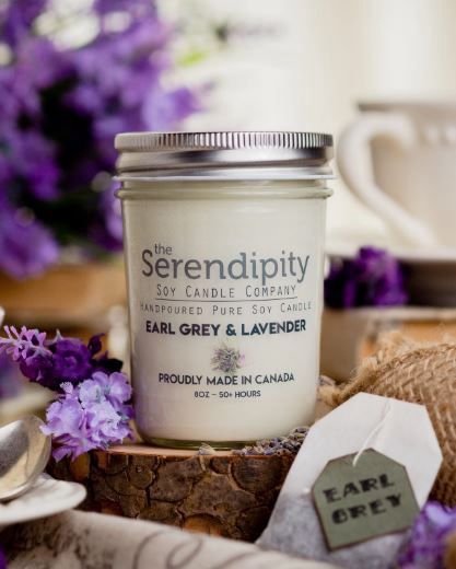 8oz Candle-Earl Grey &amp; Lavender