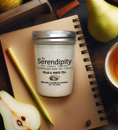 8oz Candle - Pear &amp; White Tea