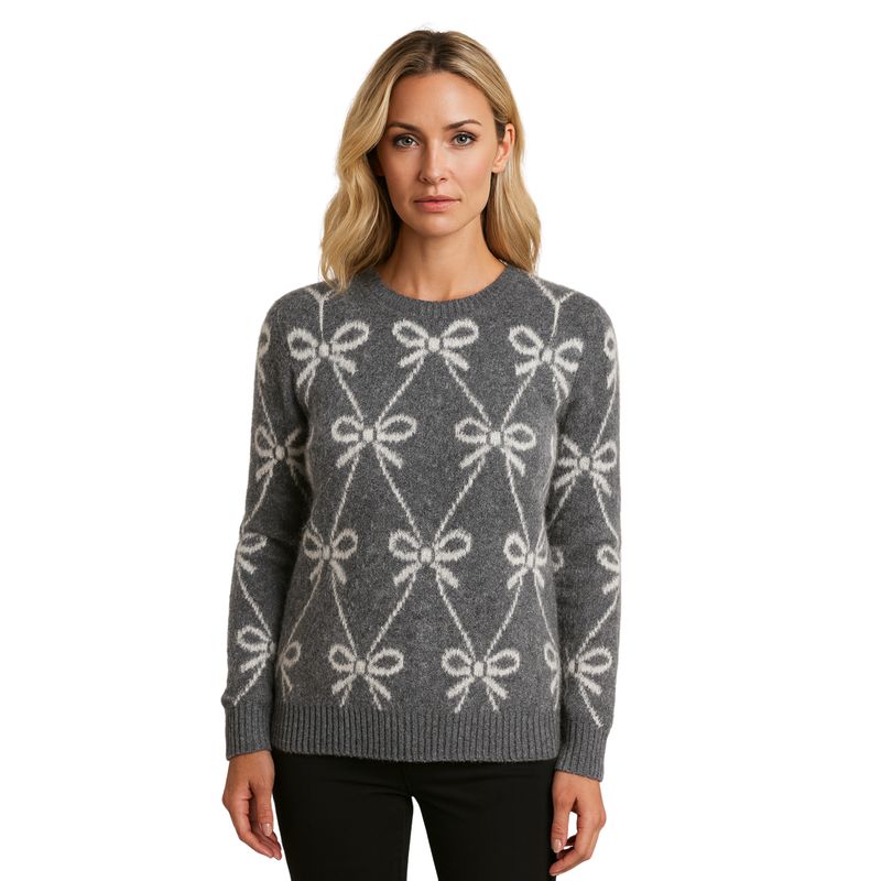 Knitted Bow Sweater