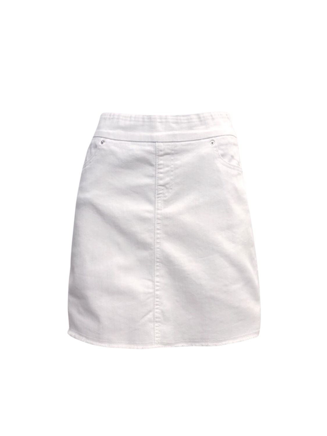 Denim Skort, Colour: White, Size: Small