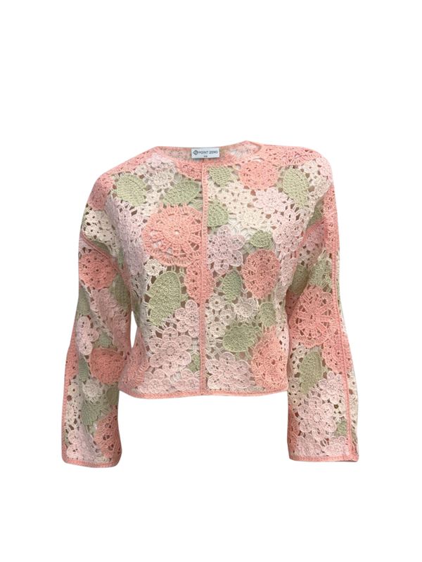 Crochet Floral Thick Cardigan