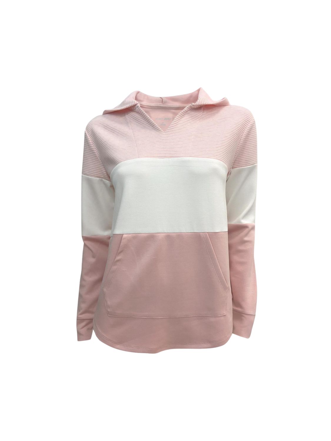 Colour Block Hoodie, Colour: Petal, Size: Small