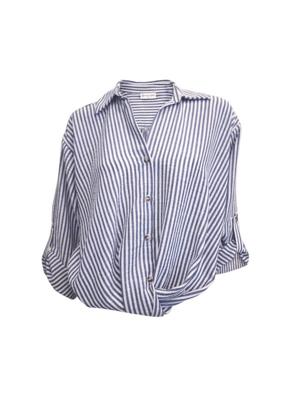 Lightweight Stripped Button Up