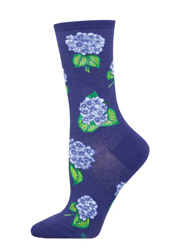 Hydrangea Print Ladies Socks (9-11)