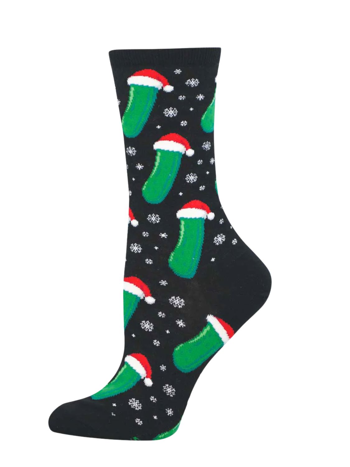 Christmas Pickle Men’s Socks – Black (10–13)