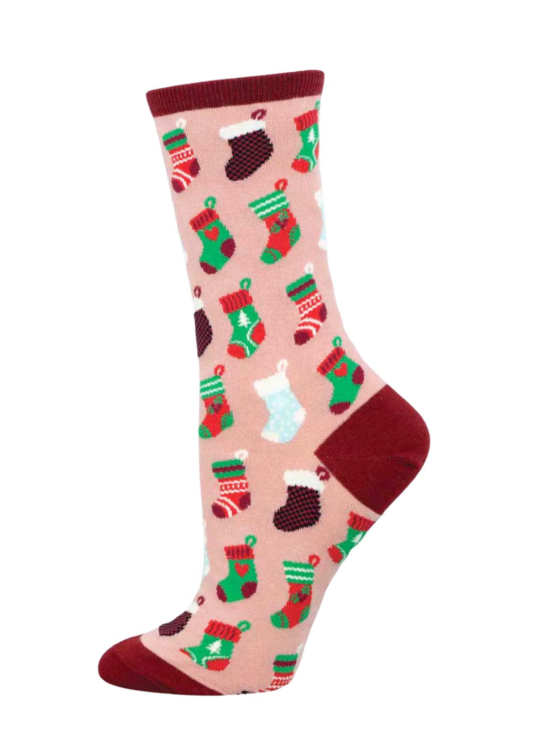 Stocking Stuffers Ladies Socks – Pink (9–11)