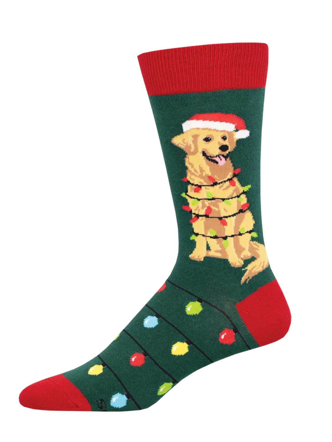 Ladies Dog Gone Lights Socks - Green / 9-11 (Womens Shoe Size 5-10.5)