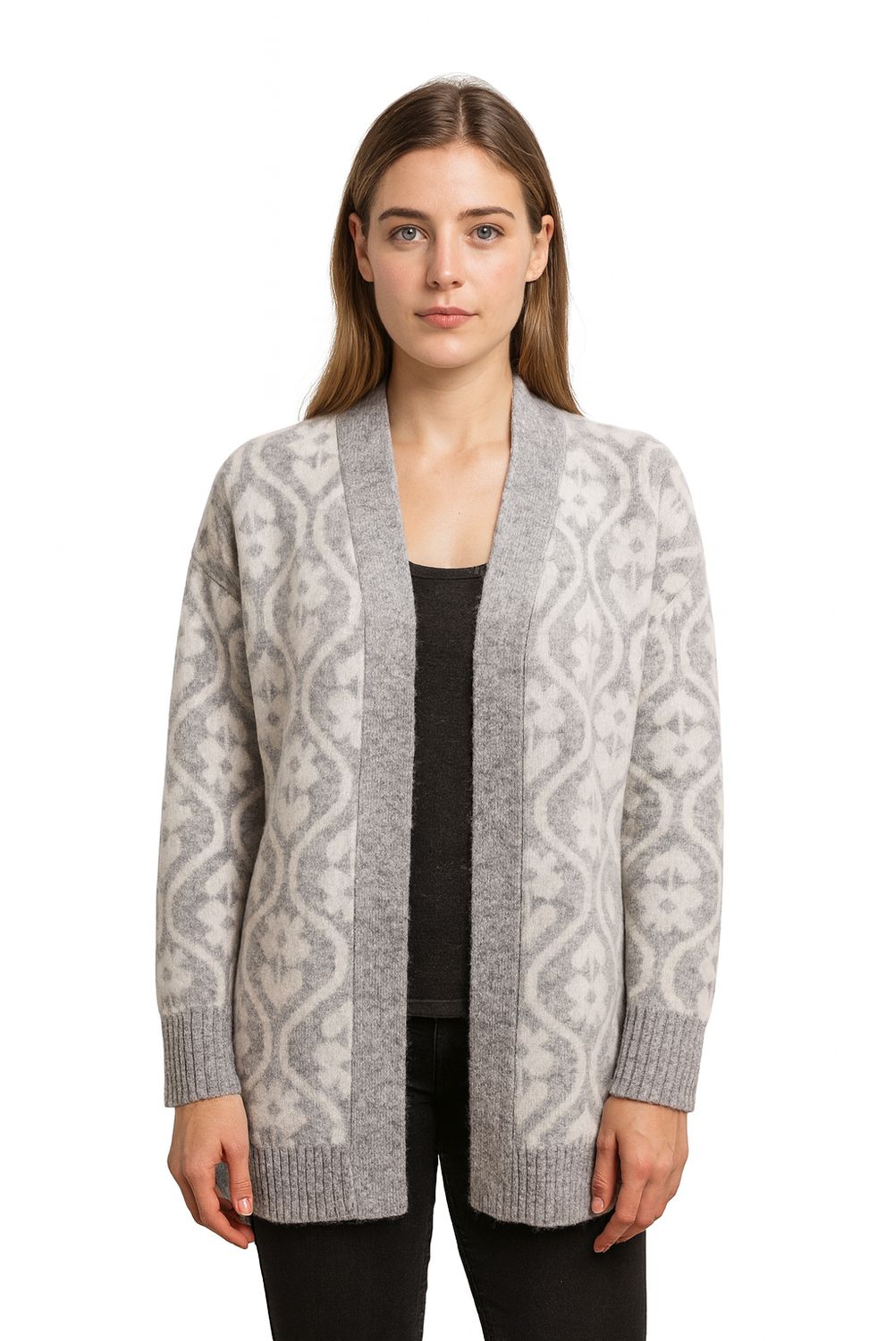 Wavy Pattern Cardigan