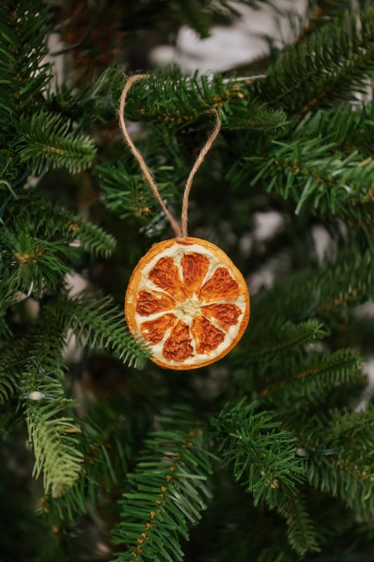 Hanging Orange Slice Ornament