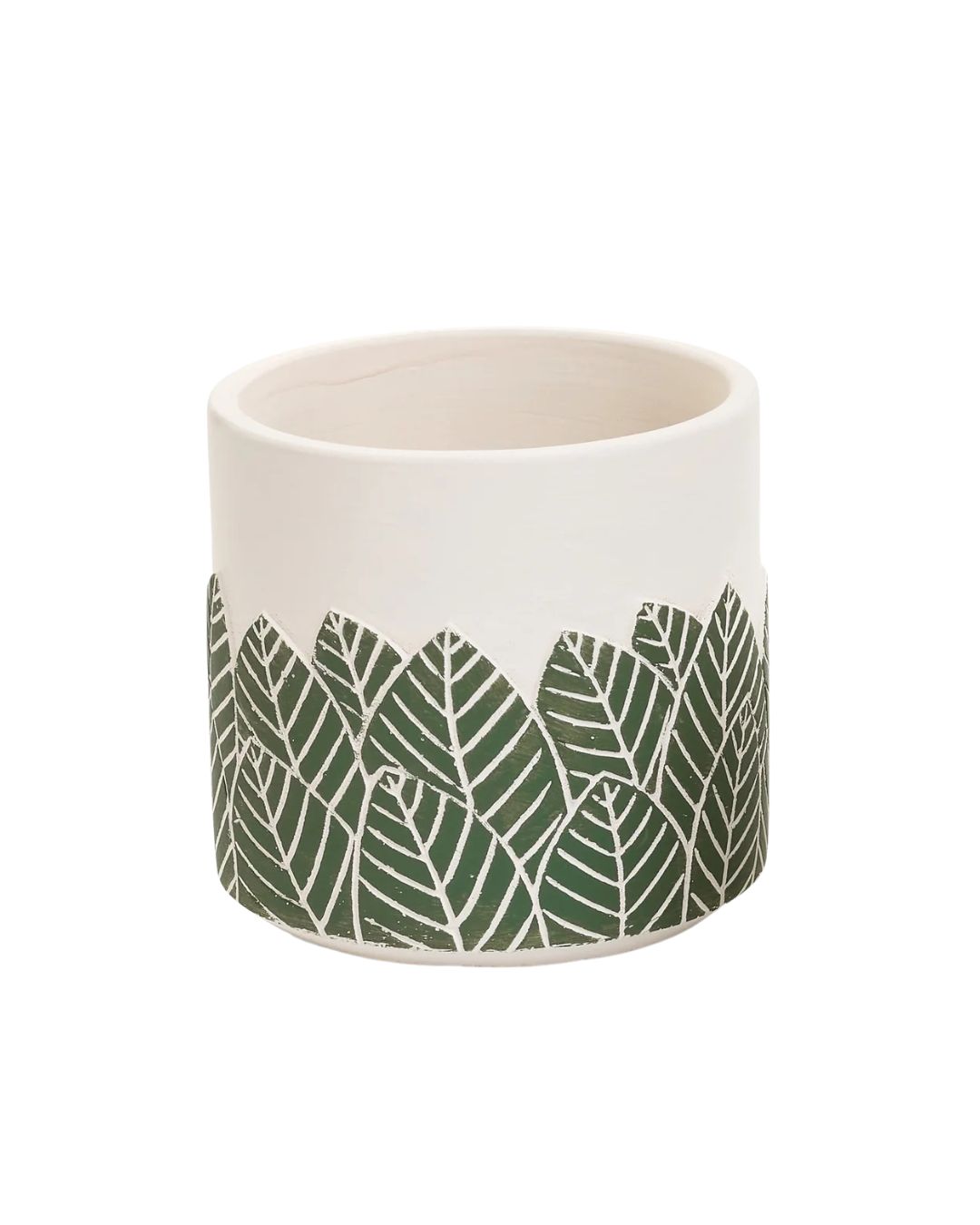 Embossed Leaf Planter – 3.5"