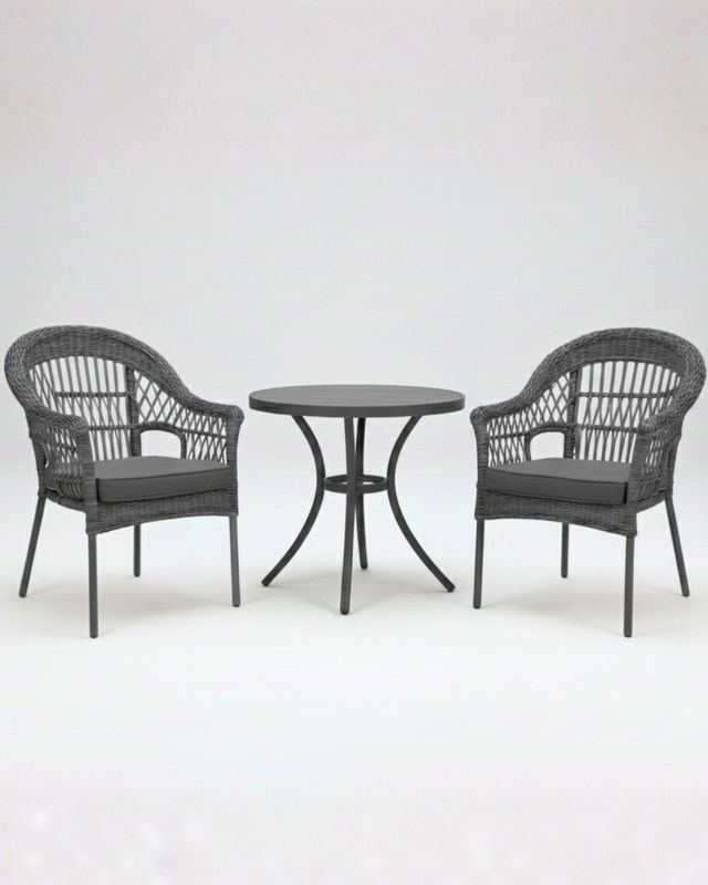 Tea Time Bistro Set Anthracite