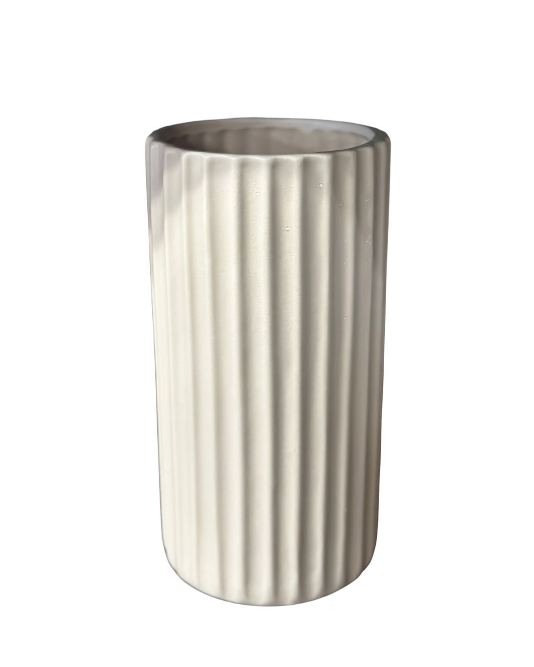 Ceramic Cylinder Vase Cream