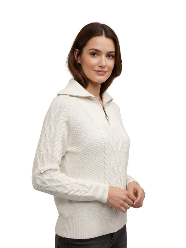 Cable Knit Quarter Zip