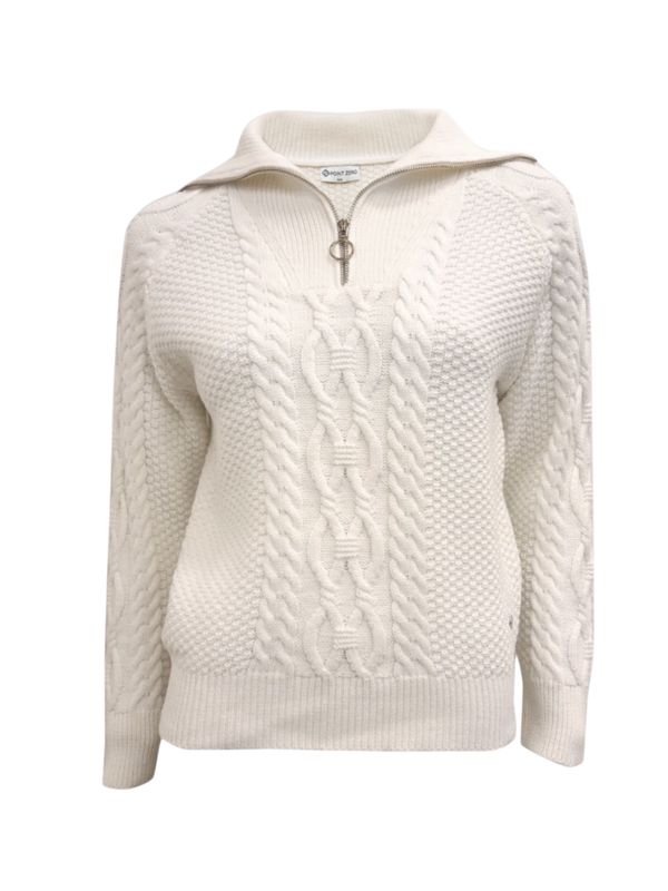 Cable Knit Quarter Zip