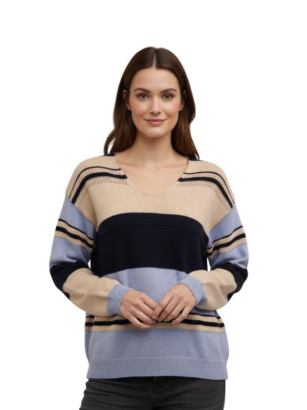 Stripped Knit Sweater