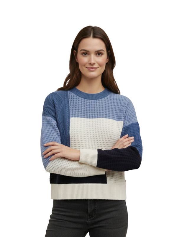 Colour Block Knit Sweater