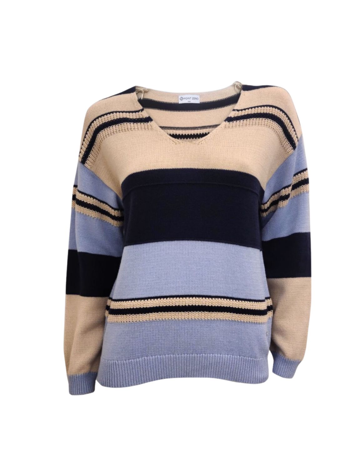 Colour Block Knit Sweater