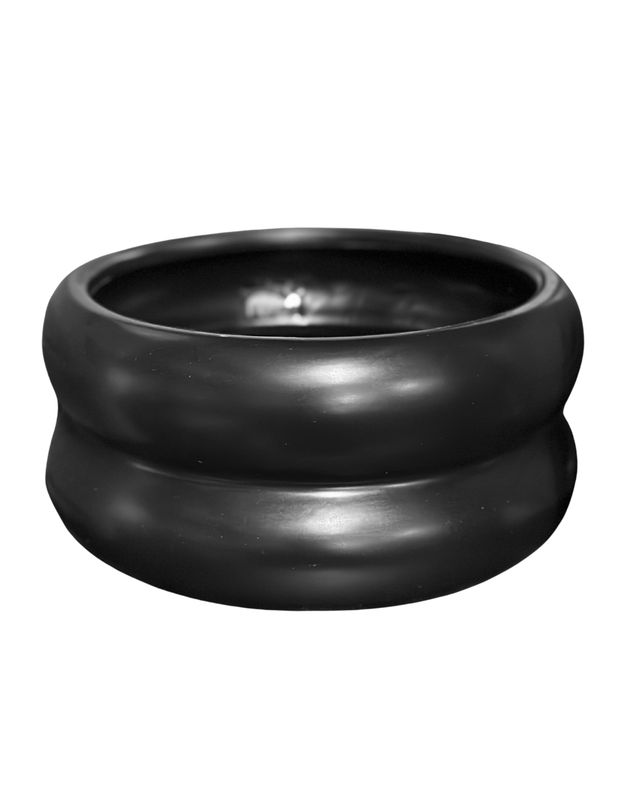 The Rubi Large Planter – Onyx Black, 8"