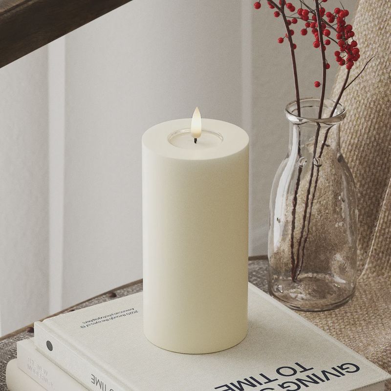 CREAM LED CANDLE 7.62x15.24 CM